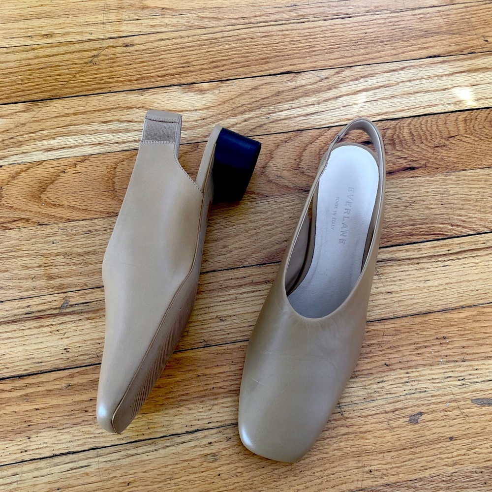 Everlane Leather Slingbacks 6.5